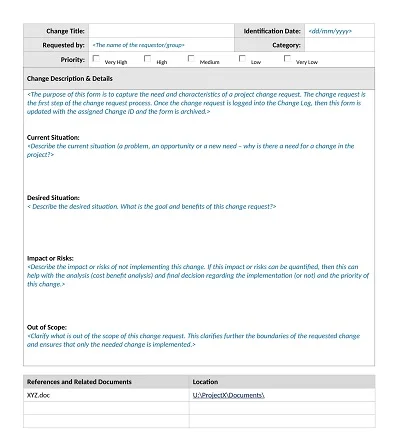 26+ Free Simple Change Request Form Templates (PDF, DOC)