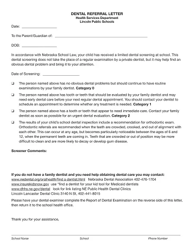 Doctor Referral Letter Template