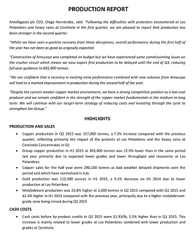 Q 5 Production Report Template