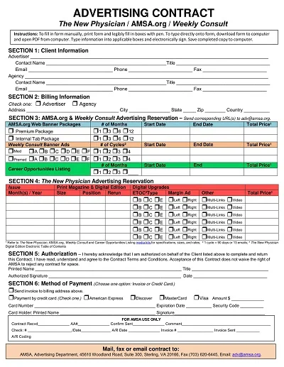 Advertising Contract Template PDF