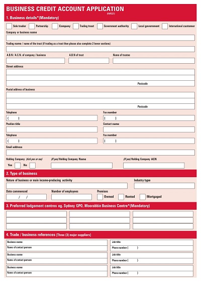 25+ Free Business Credit Application Form Templates - PDF » Samplates