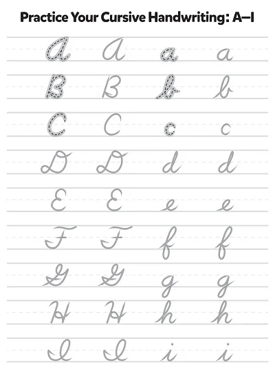 20+ Free Cursive Alphabet Worksheets - PDF » Samplates