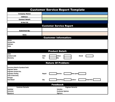 Official Customer Service Report