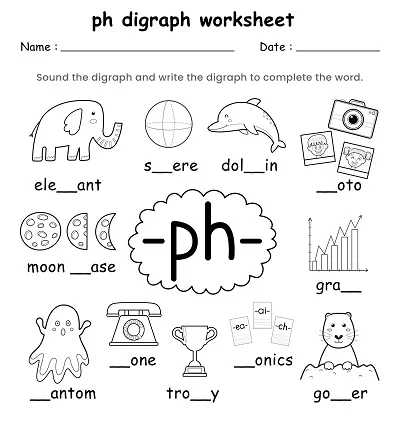 Ph Words Consonant Digraph Worksheet