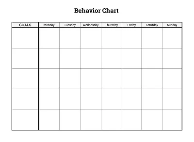 Sample High School Behavior Chart