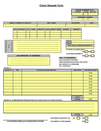 36+ Simple Check Request Form Templates (PDF, DOC)