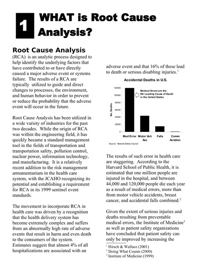 Blank Root Cause Analysis Health Template