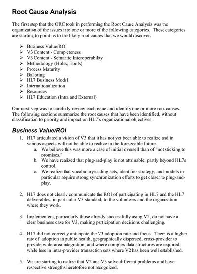 Project Management Root Cause Analysis