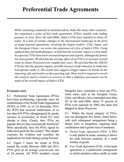 Preferential Trade Agreement Template