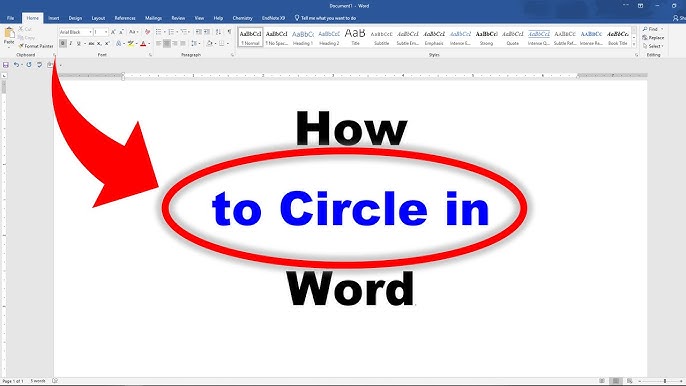 How to Circle Something in Word: A Step-by-Step Guide