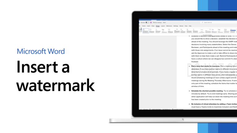 How to Make and Insert a Watermark in Microsoft Word