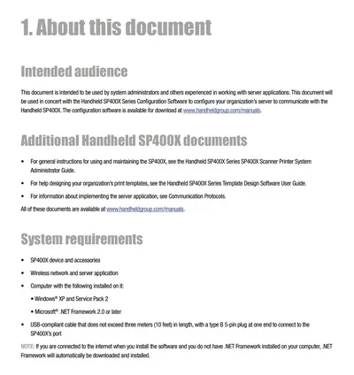 Sample User Manual Template