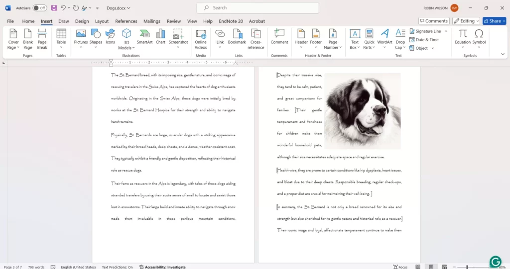 view bookmarks in word