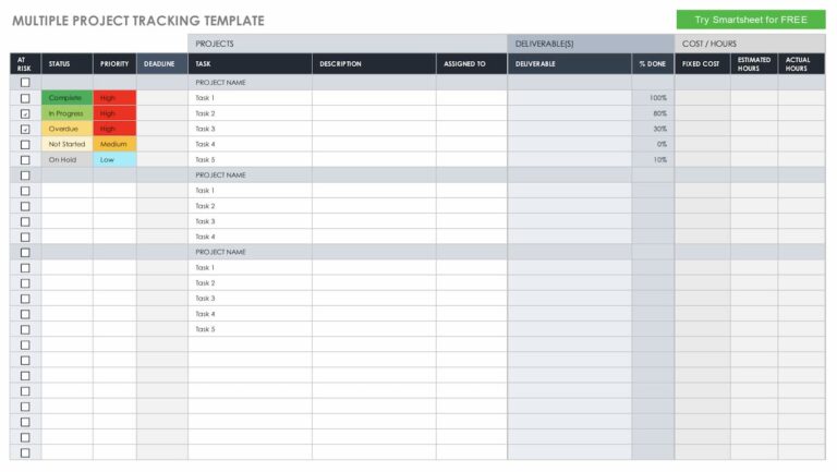 Best 20 Task Tracker Excel Templates to Free Download