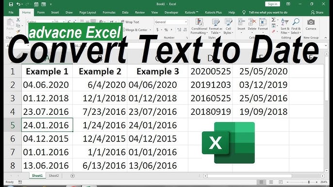 How to Convert Text to Date in Excel