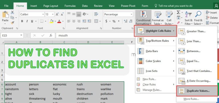 How to Find Duplicates in Excel – Simple Steps