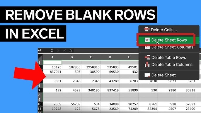 How to Remove Blank Rows in Excel – (7 Ways)