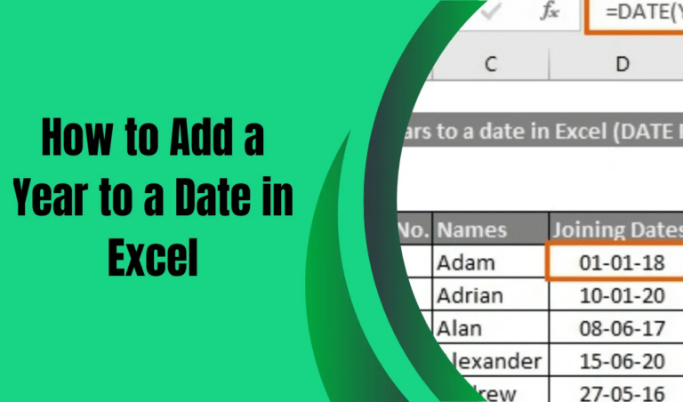 Simple Guide To Add Years to Date in Excel