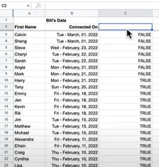 copy and fill true false formula