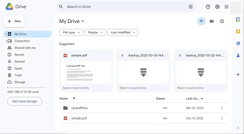 locate the google drive