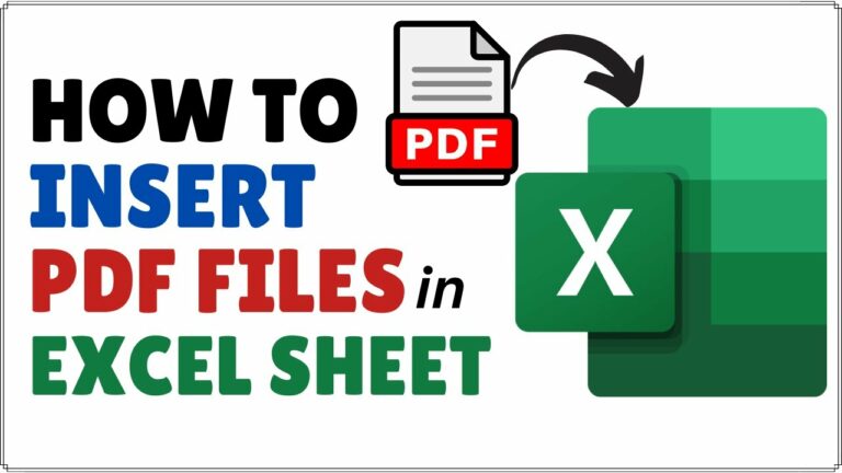 How to Insert PDF into Excel? – 3 Quick Ways