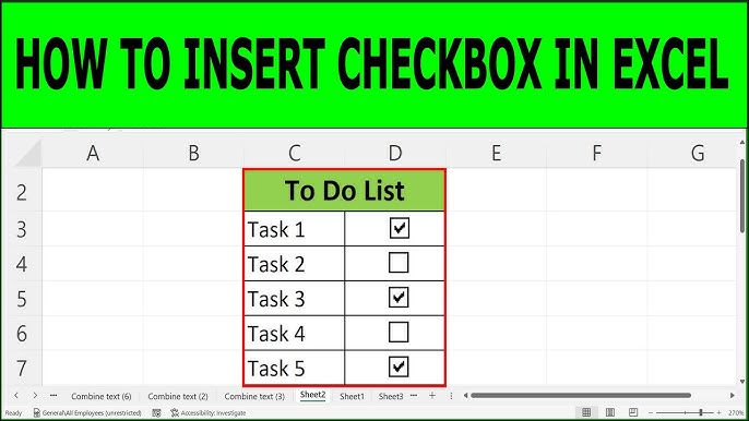 How to Insert a Checkbox in Excel – Top 5 Ways