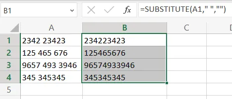 drag to copy subtitute formula