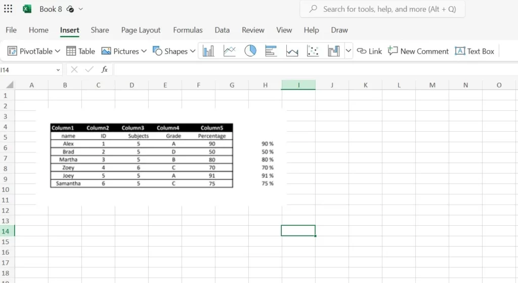 open pdf in excel via screenshot