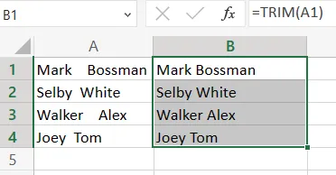 update the trim formula