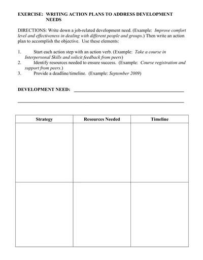 Individual Developments Plan Template